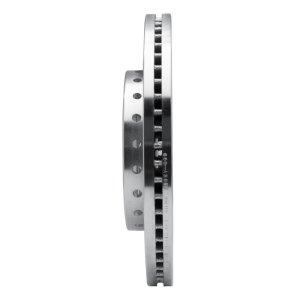 Chevrolet Tahoe Brake Rotor (1) - Front Left - R1 Concepts - Drilled & Slotted - Silver - `09-`20